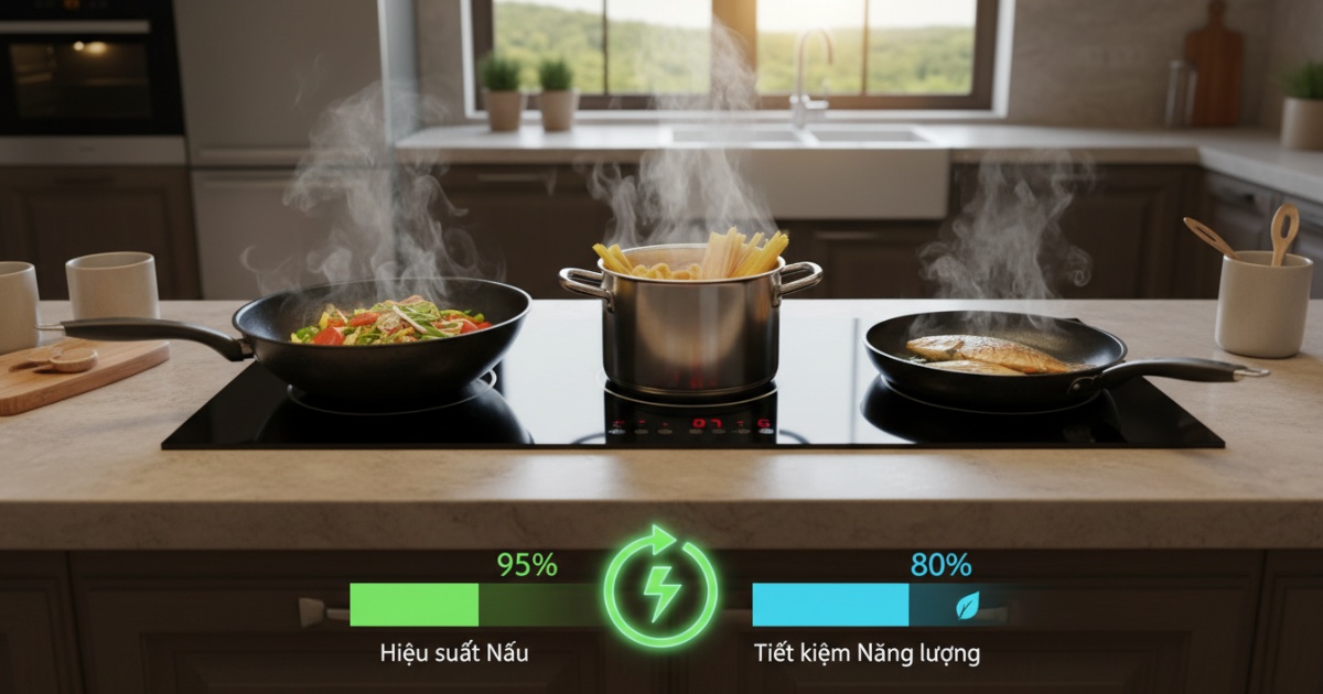 3. Hiệu suất nấu và khả năng tiết kiệm năng lượng