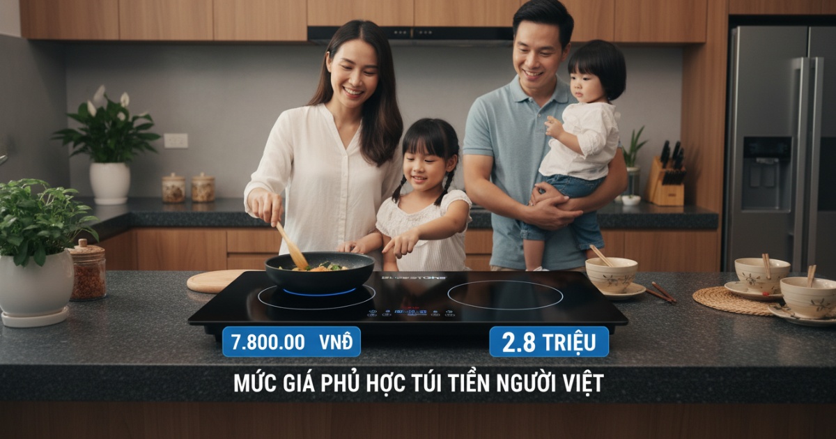 Mức giá bếp từ Bluestone phù hợp với túi tiền người Việt