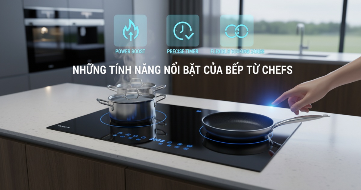Những tính năng nổi bật của bếp từ Chefs