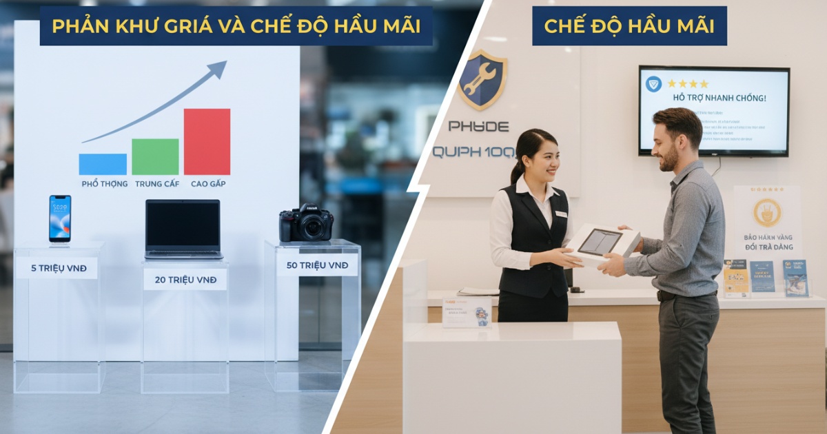 Phân khúc giá và chế độ hậu mãi