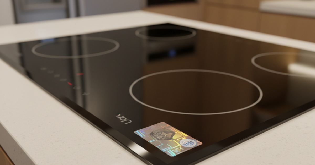 Cách nhận biết bếp từ Uber chính hãng qua tem nhãn