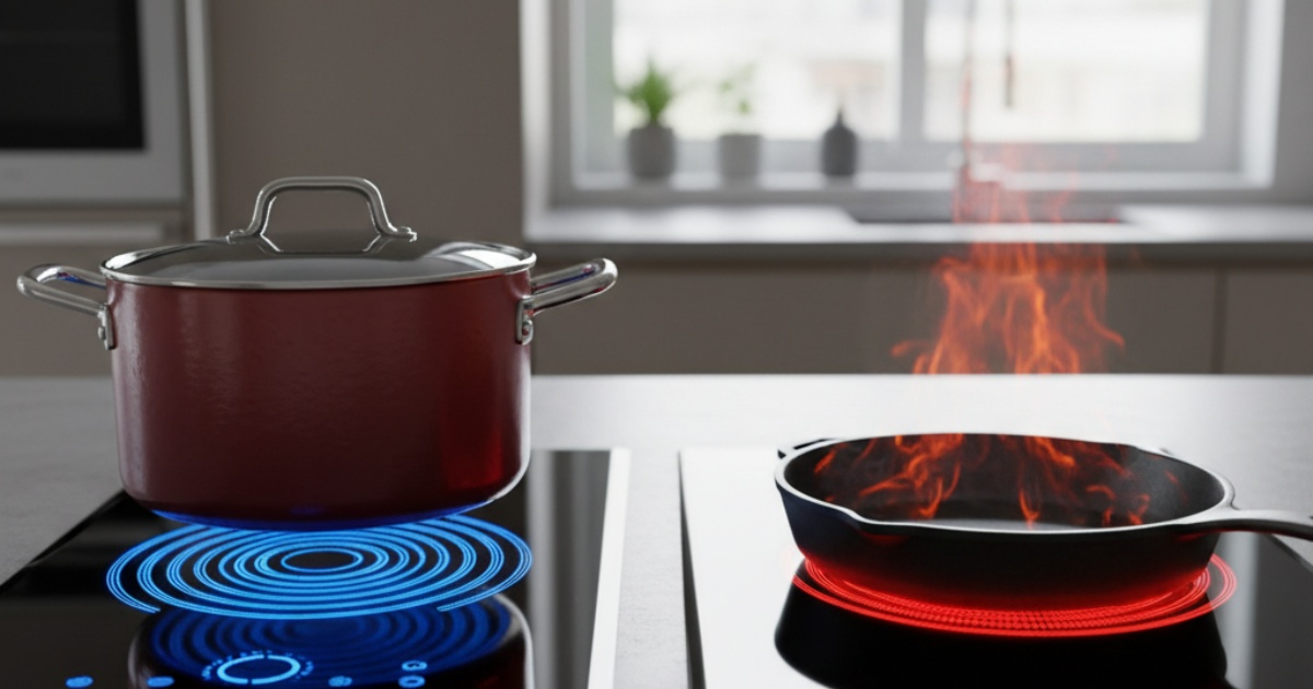Điểm cốt lõi giúp bếp từ và bếp hồng ngoại khác nhau