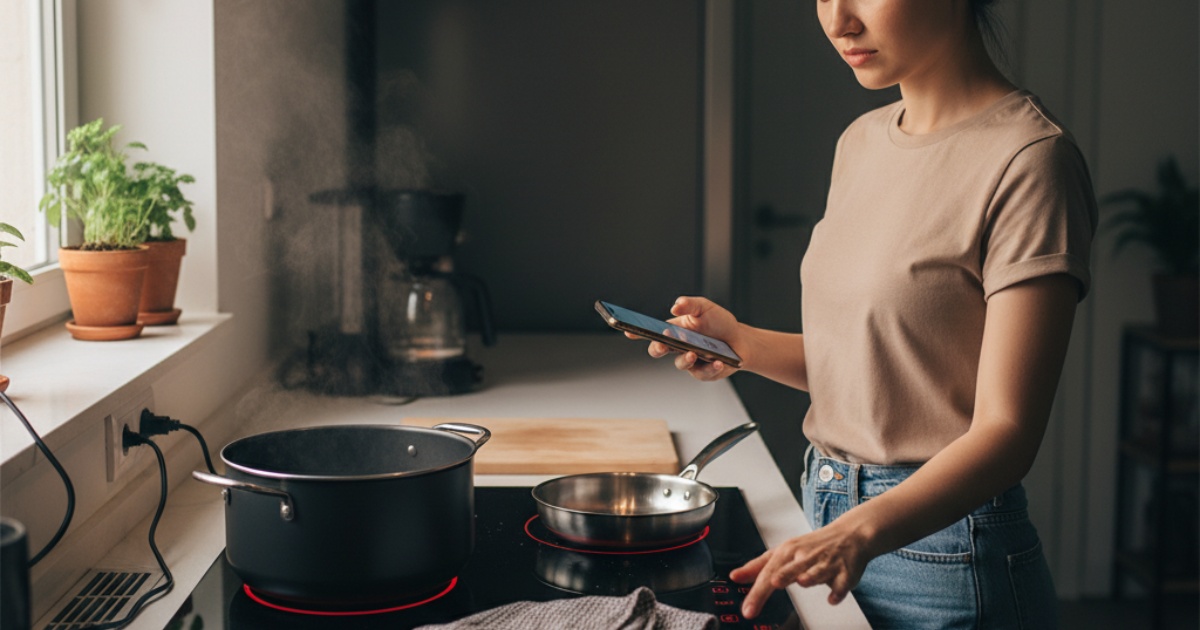 Nguyên nhân bếp hồng ngoại tự tắt do thói quen sử dụng