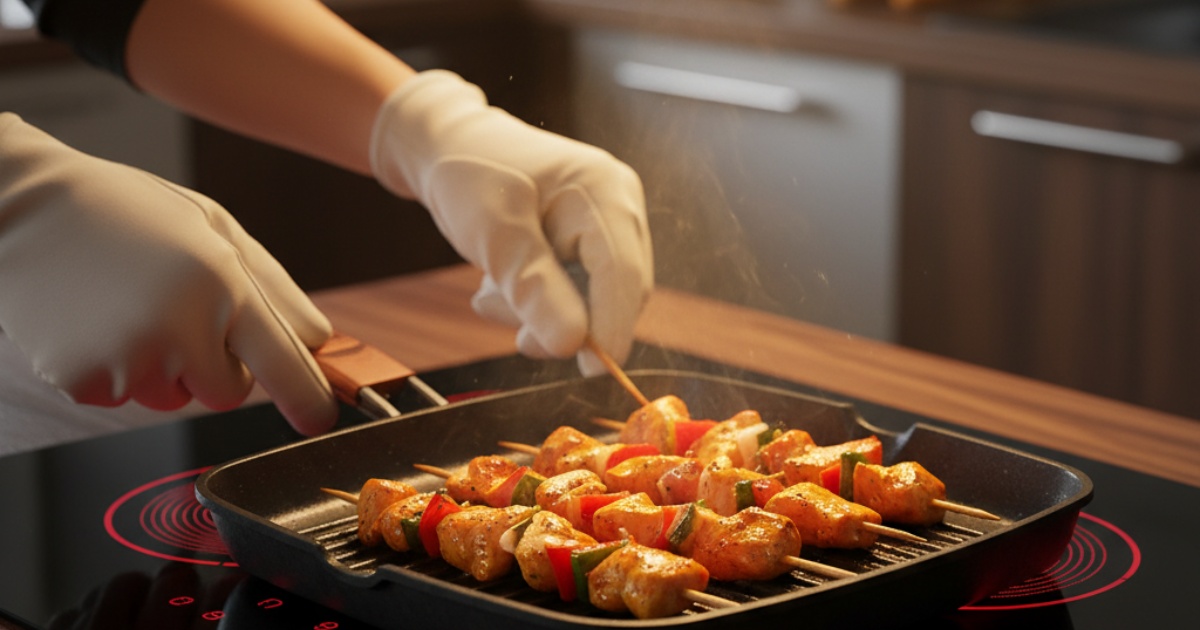 Những lưu ý an toàn khi nướng bằng bếp hồng ngoại