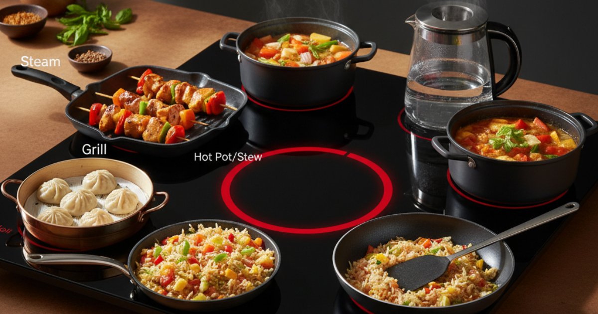 Các chế độ nấu nướng phổ biến của bếp hồng ngoại Kangaroo