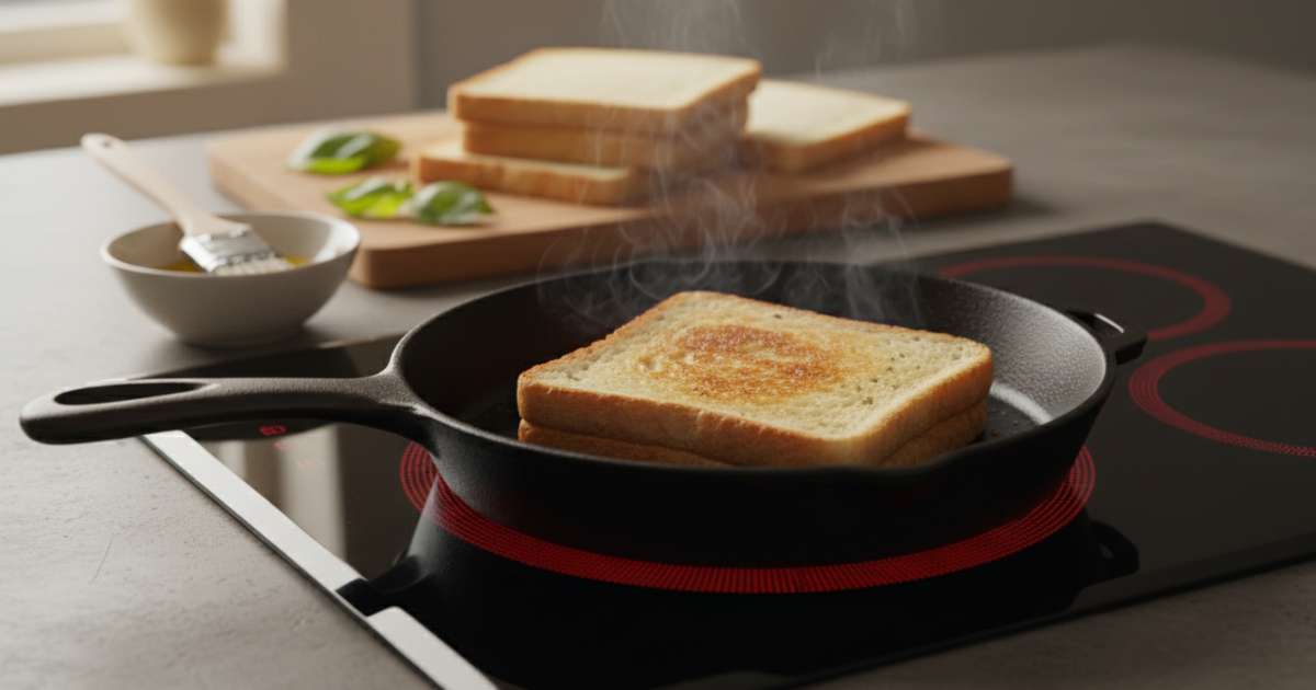 Bí quyết nướng bánh mì sandwich bằng bếp hồng ngoại cực ngon