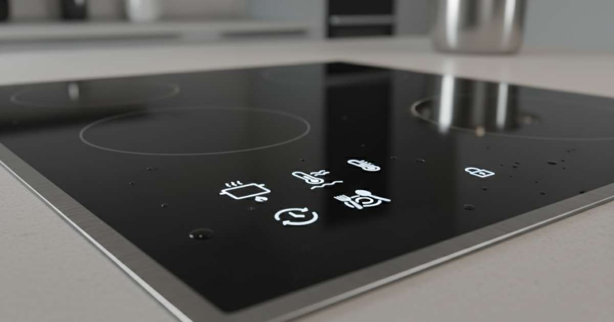 Các biểu tượng trên bếp từ hiển thị chế độ nấu đặc biệt