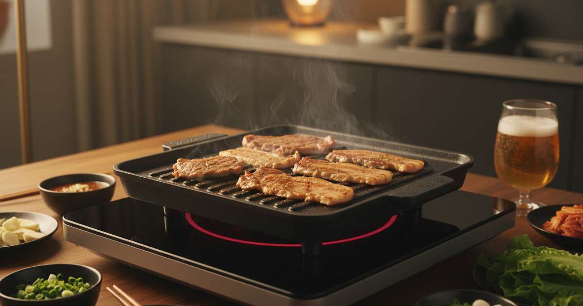 Các loại dụng cụ hỗ trợ nướng thịt bằng bếp từ hiệu quả