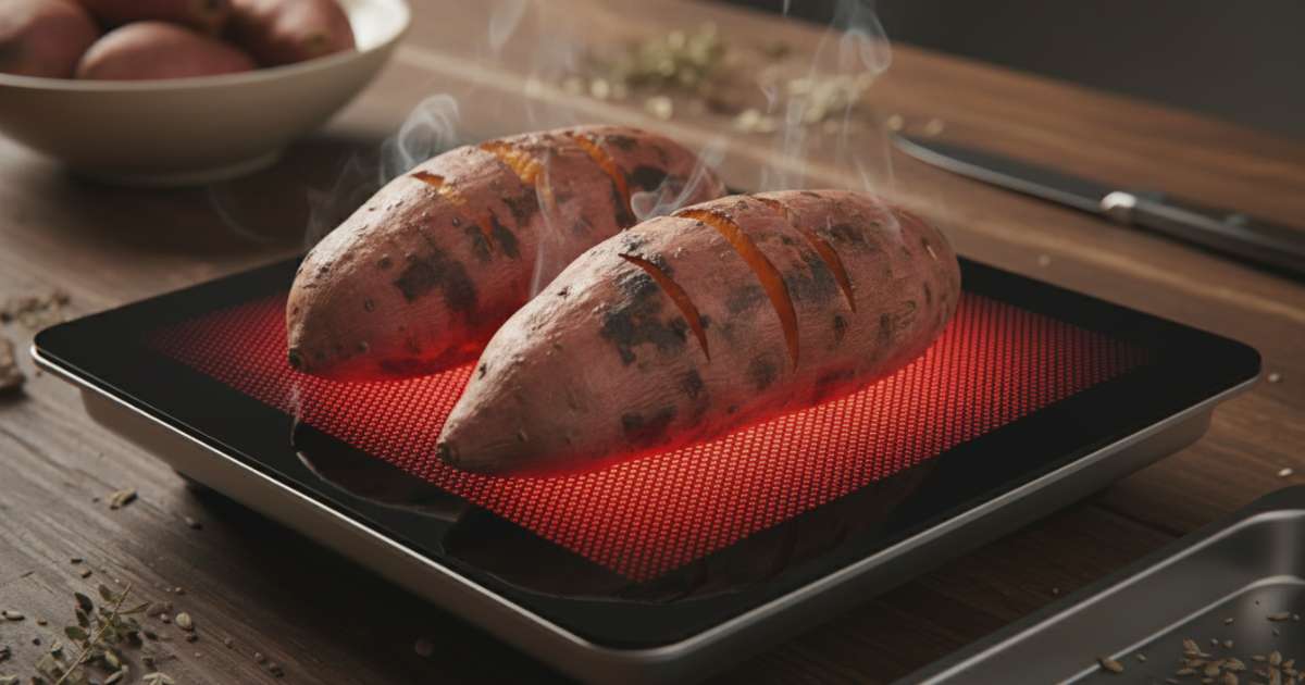 Cách nướng khoai lang bằng bếp hồng ngoại đơn giản tại nhà