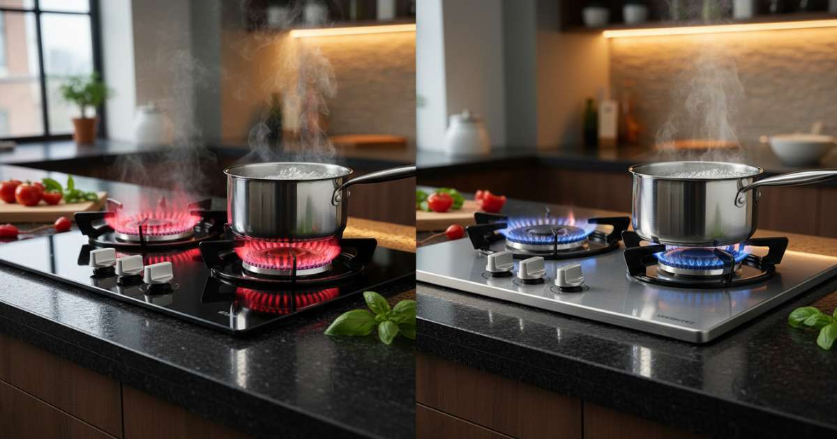 So sánh bếp ga hồng ngoại và bếp ga thường về thiết kế và cấu tạo