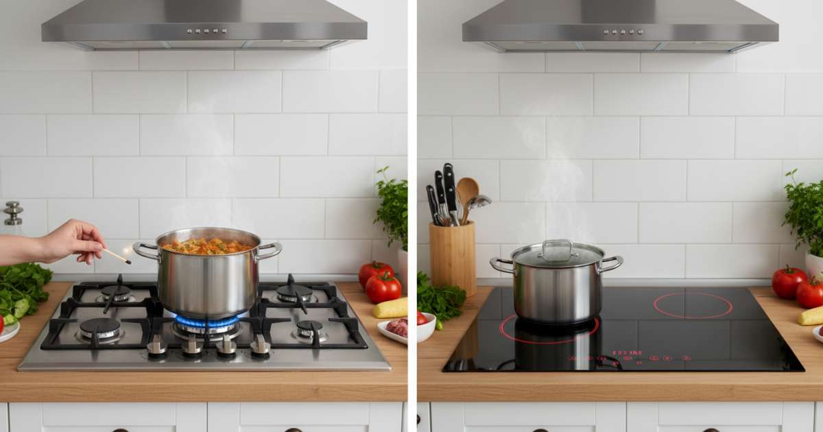 So sánh bếp ga và bếp từ về độ an toàn khi sử dụng