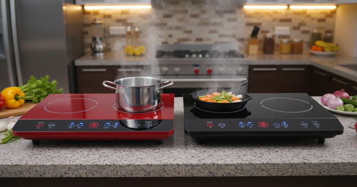 so sánh bếp hồng ngoại sunhouse và sanaky