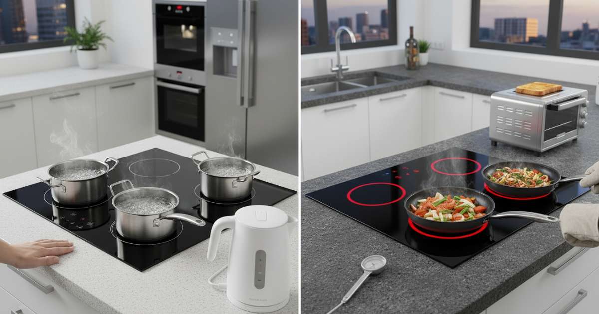 So sánh bếp điện và bếp hồng ngoại về hiệu suất nấu nướng