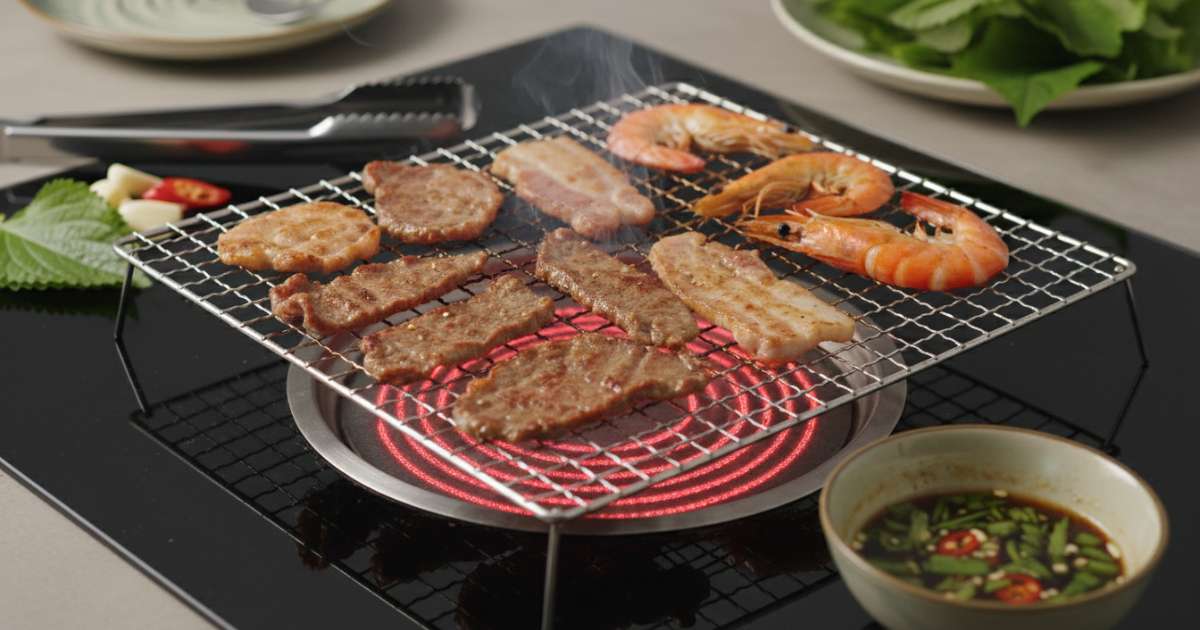 Ưu điểm nổi bật của phương pháp nướng trực tiếp trên bếp hồng ngoại