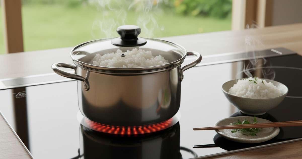 Cách nấu cơm bằng bếp hồng ngoại dẻo ngon chuẩn vị